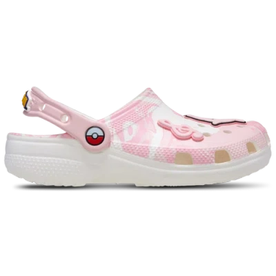 Crocs Kids' Girls Preschool   Pokémon Jigglypuff Classic Clogs In Pink/white