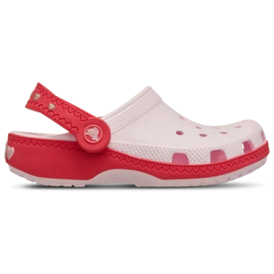Crocs Kids' Girls  Vday Clog With Heart Back Strap In White