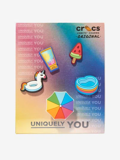 Crocs Babies'  Girls Summer 4ever Jibbitz™ Charm 5 Pack In Multicoloured