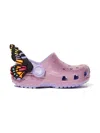 Crocs Girls Classic Iam Butterfly Clog In Pink