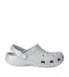 Crocs Glitter Classic Clogs In Silver
