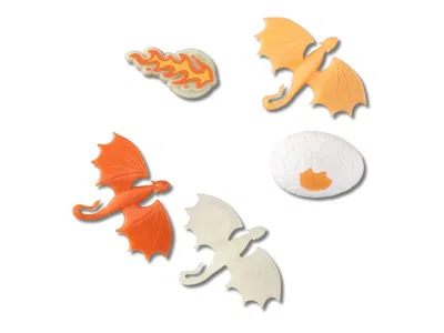 Crocs Kids'  Glow In The Dark Dragon Jibbitz 5 Pack In Multi