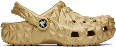 Crocs Gold Classic Metallic Geometric Clogs