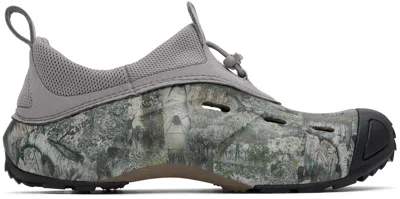 CROCS GRAY & GREEN QUICK TRAIL LOW MOSSY OAK CLOGS