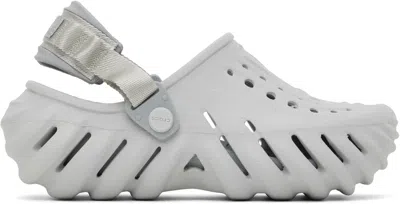 CROCS GRAY ECHO CLOGS