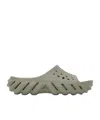 Crocs Echo Slide Sandals In Gray