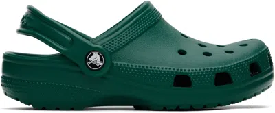 Crocs Green Classic Clogs In Emerald