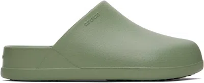 Crocs Green Dylan Clogs In Moss