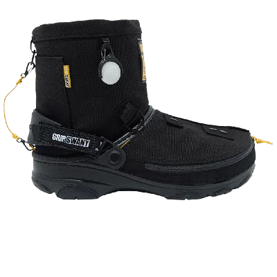 Pre-owned Crocs Grip Swany X Atmos X All-terrain Clog 'black'