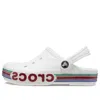 Crocs (gs)  Bayaband Rainbow Glitter Clogs 'white Red'