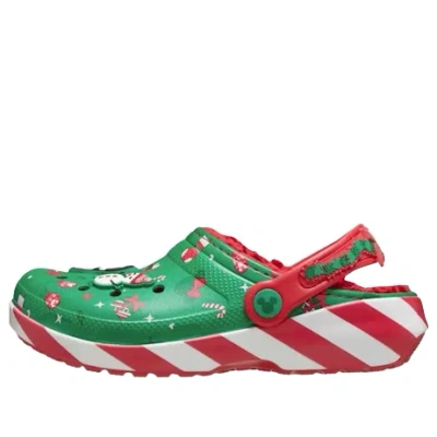 Crocs (gs)  Classic Lined Clog 'disney Mickey Mouse Holiday' In Multi