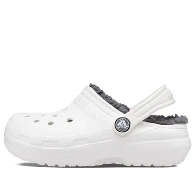 Crocs (gs)  Classic Lined Clogs 'white Grey'