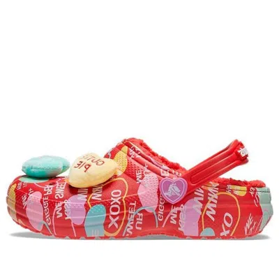 Crocs (gs)  Classic Lined Elevated Sweethearts Clogs 'red Multi'