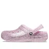 Crocs (gs)  Classic Lined Glitter Clogs 'pink'