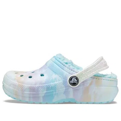 Crocs (gs)  Classic Lined Out Of The World Clogs 'blue Multi-color'