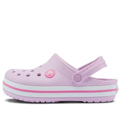 Crocs (gs)  Crocband Clogs 'pink White' In Purple