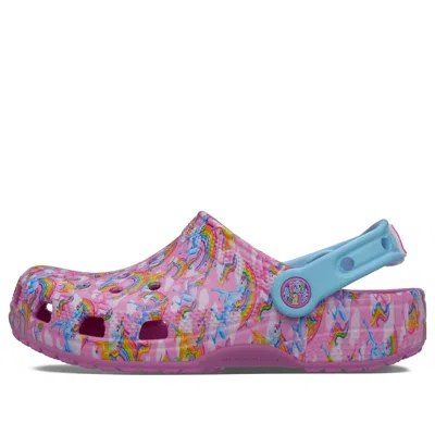 Crocs (gs)  X Lisa Frank Classic Clogs 'pink Blue' In Multi