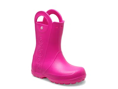 Crocs Handle It Rain Boot Kids' In Pink Crush
