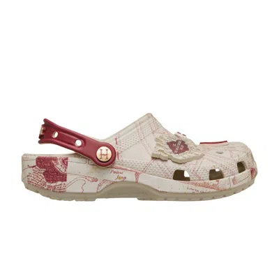 Pre-owned Crocs Harry Potter X  Classic Clog 'marauder's Map' | White | Men's Size 7