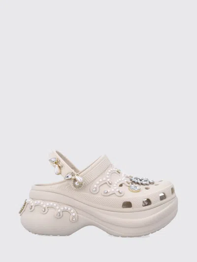 Crocs Heeled Sandal  Woman Color Cream In White