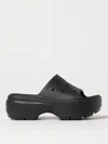 Crocs Perforated Detail Slippers In Schwarz