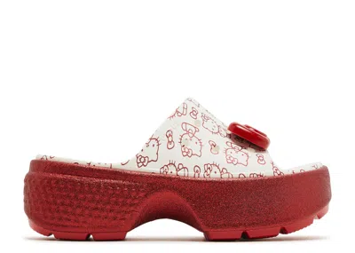 Crocs Hello Kitty X  Stomp Slide '50th Anniversary' In White