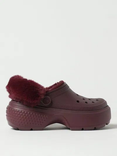 Crocs High Heel Shoes  Woman Color Cherry