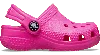 Crocs Unisex Classic Neon Highlighter Clogs - Big Kid In Pink Crush