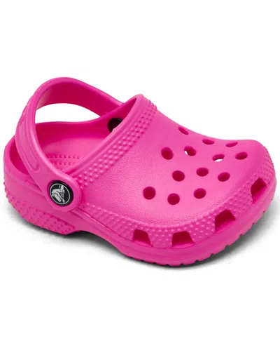 Crocs Babies' Infant Littles Classic Clogs From Finish Line In Pink