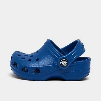 Crocs Babies'  Infant Littles ™ Crib Classic Clogs Shoes In Blue Bolt