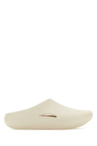 Crocs Ivory Crosliteâ ¢ Mellow Mules In Stucco