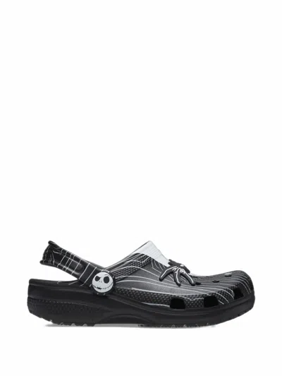 Crocs Kids' Jack Skellington Classic Clog Sandals In Black