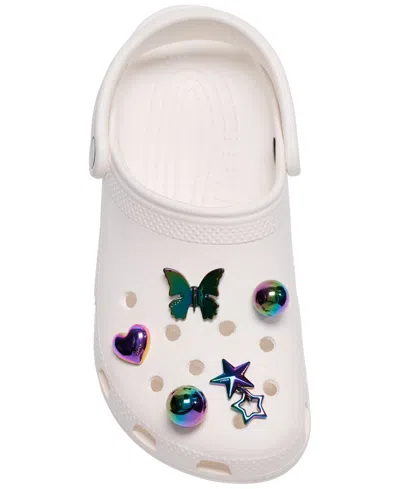 Crocs Jibbitz Iridescent Meta Charms 5-pack From Finish Line In White