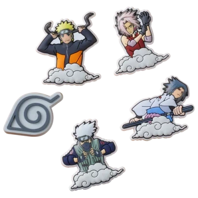 CROCS CROCS JIBBITZ NARUTO UZUMAKI 5 PACK