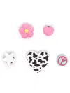 Crocs Jibbitz Shoe Charm Set In White