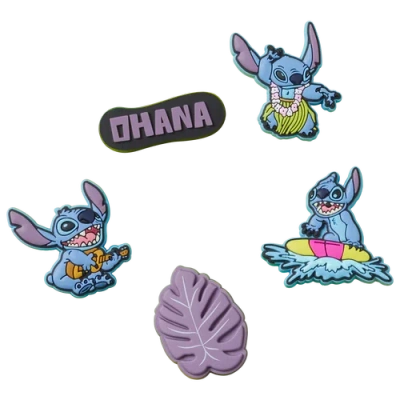 Crocs Jibbitz Stitch Tropical 5 Pack In Multi