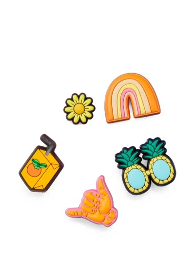 Crocs Jibbitz Sunshine Is Fine Shoe Charms (set Of Five) In Multi