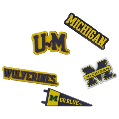 Crocs Jibbitz University Of Michigan 5 Pack In Multi