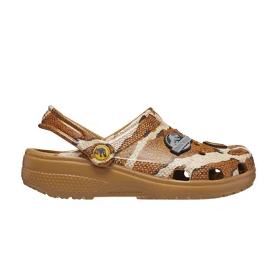 Pre-owned Crocs Jurassic World X  Classic Clog Kids 'sand' | Brown | Kid's Size 11