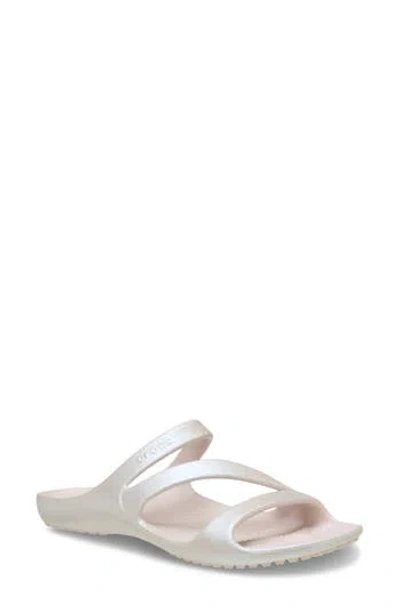 Crocs Kadee Ii Shimmer Slide Sandal In Gray