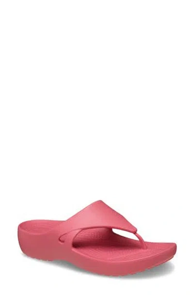 Crocs Kadee Wedge Flip Flop In Pink