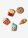 Crocs Kids Bad But Cute Foods Jibbitz™ 5 Pack In Multicoloured