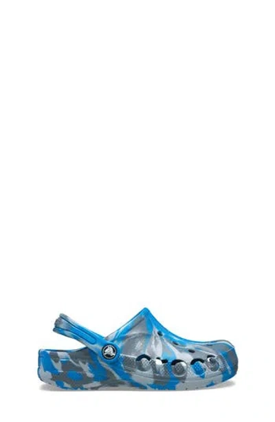 Crocs Kids' Baya Marble Clog In Ultramarine
