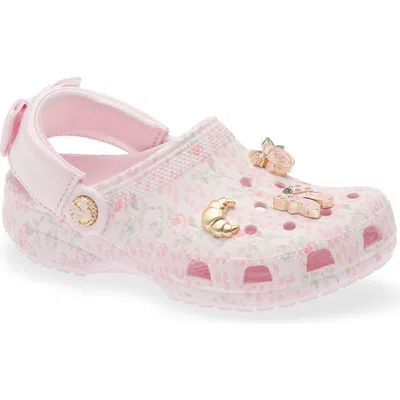 Crocs Kids' Bow Back Classic Clog In Pink