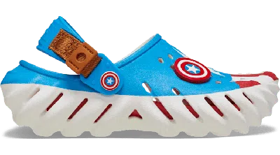 Crocs Kids' Captain America Echo Clog In White