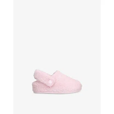 Crocs Pale Pink Kids' Classic Cozzzy Faux-shearling Slippers Eur 38 / 5 Uk