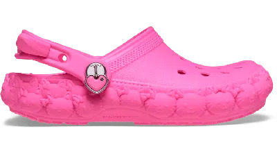 Crocs Kids' Classic Cute Cat Clog In Pink
