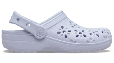 Crocs Kids' Classic Floral Cut-out Clog
