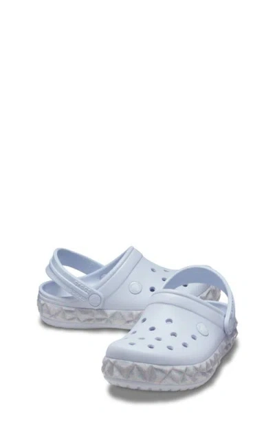 Crocs Kids' Classic Geometric Glitter Band Clog In Dreamscape