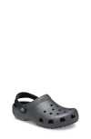 Crocs Kids' Classic Glitter Clog In Black
